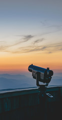 Fototapeta na wymiar mountain binoculars