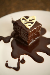 Delicious chocolate brownie