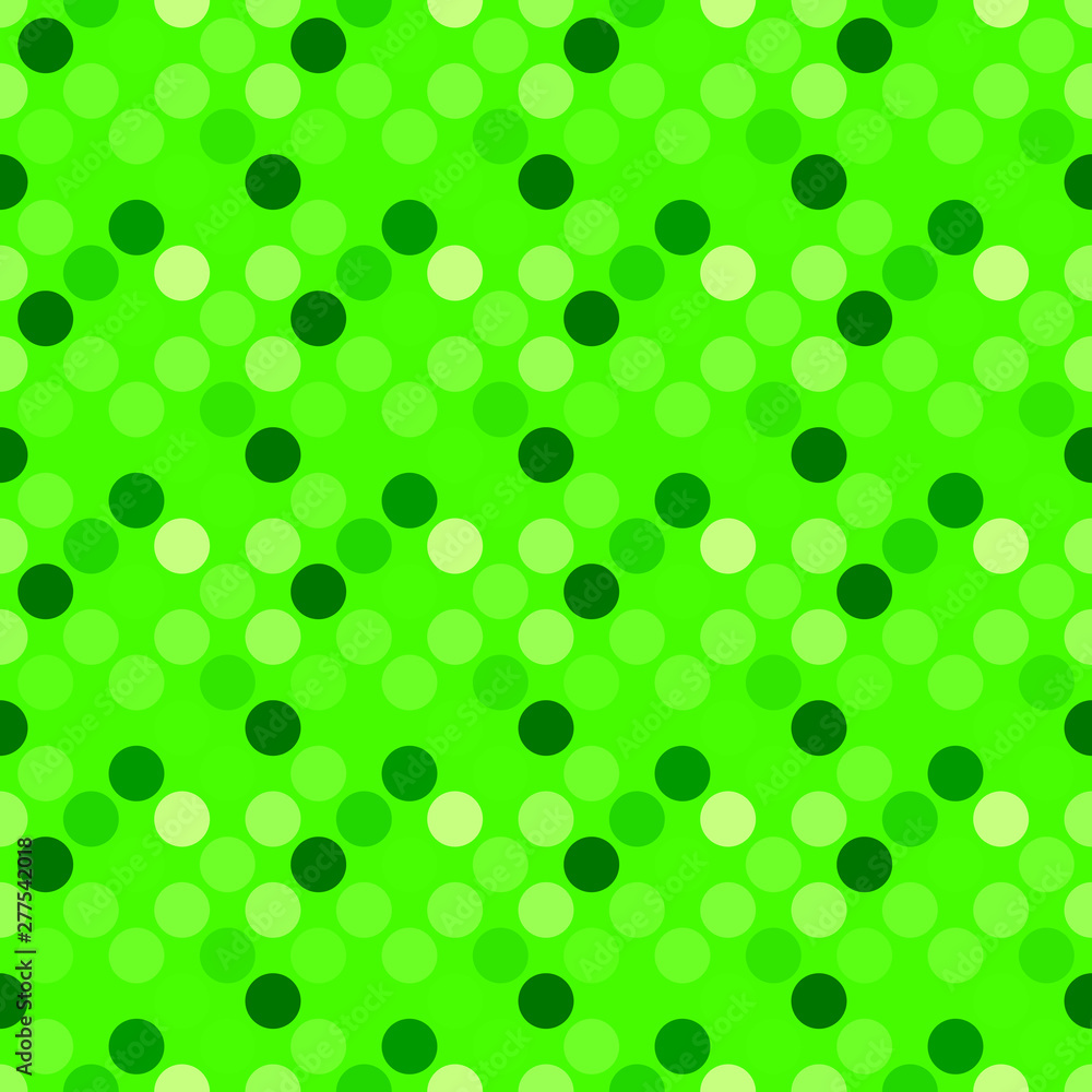 Aufkleber geometrical seamless circle pattern background - abstract green vector graphic design