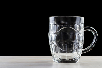 Empty beer glass
