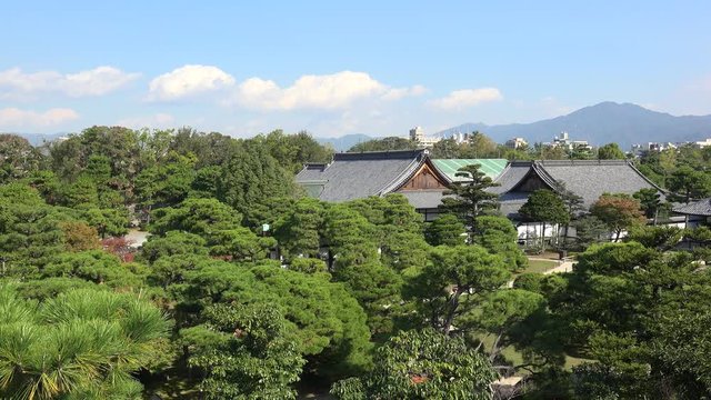 Honmaru Palace with Garden of the Nijo Castle. Kyoto, Kansai, Japan.