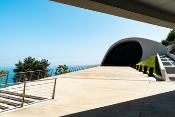 Fototapeta premium The Auditorium in Ravello, modern architecture in Amalfi coast Italy