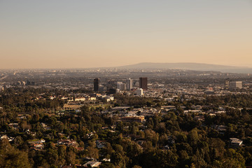 aerial view of the city