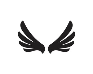 Naklejka na ściany i meble wing Falcon Logo Template vector