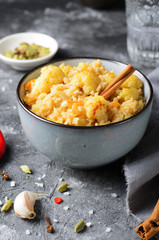 Cauliflower Rice, Indian Rice with Cinnamon and Spices