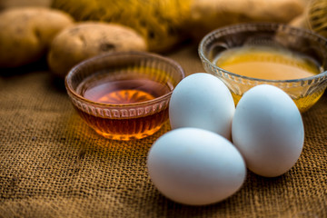 All-rounder hair growth remedy which will act as a conditioner as well as a hair growth promoter i.e. Potato juice well mixed with honey and egg yolk.