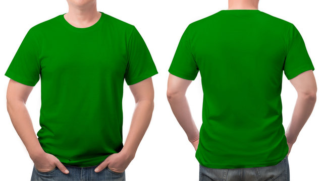 Blank Tshirts Stock Photo - Download Image Now - T-Shirt, Green