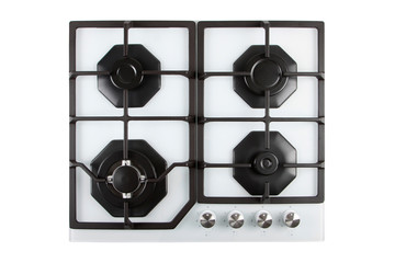 kitchen gas stove isolated on white background