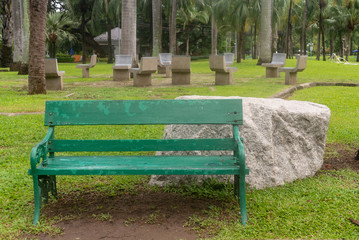 Fototapeta premium bench in the park