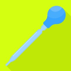 Pipette icon. Flat illustration of pipette vector icon for web design