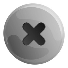 Obraz premium Phillips head screw icon. Cartoon of phillips head screw vector icon for web design isolated on white background