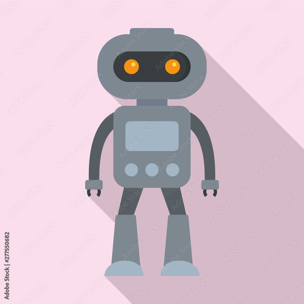 Aufkleber alien robot icon. flat illustration of alien robot vector icon for web design