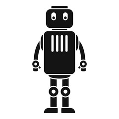Old robot icon. Simple illustration of old robot vector icon for web design isolated on white background