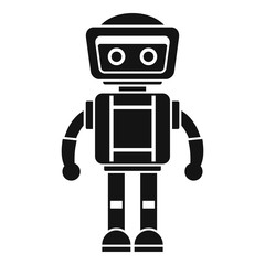 Artificial robot icon. Simple illustration of artificial robot vector icon for web design isolated on white background
