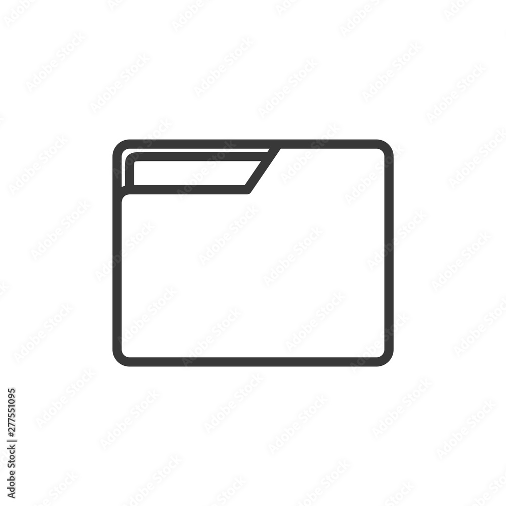Aufkleber folder icon template black color editable. folder symbol vector sign isolated on white background. s