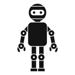 Mechanic robot icon. Simple illustration of mechanic robot vector icon for web design isolated on white background