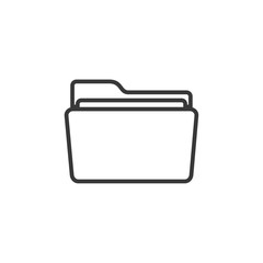 Folder icon template black color editable. Folder symbol vector sign isolated on white background. Simple logo vector illustration for graphic and web design.
