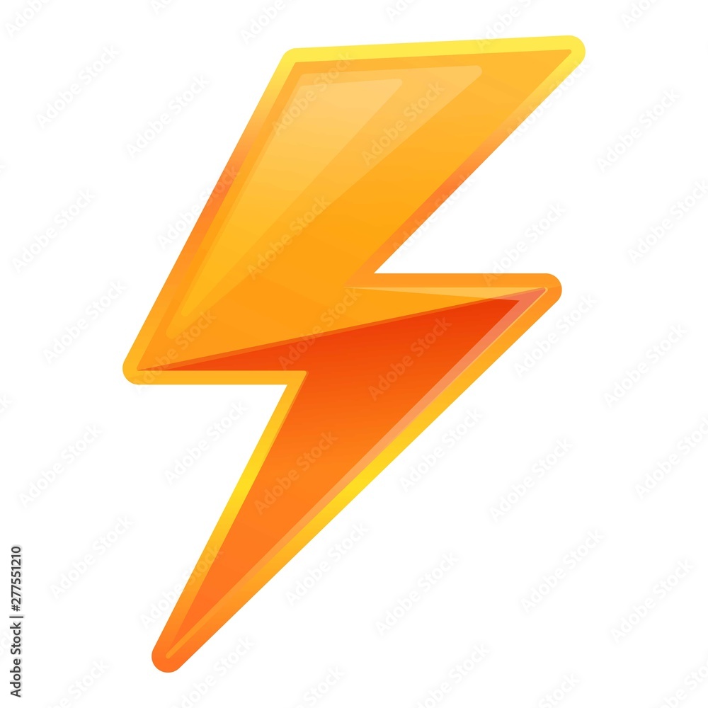 Poster lightning bolt element icon. cartoon of lightning bolt element vector icon for web design isolated o