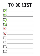To do list.