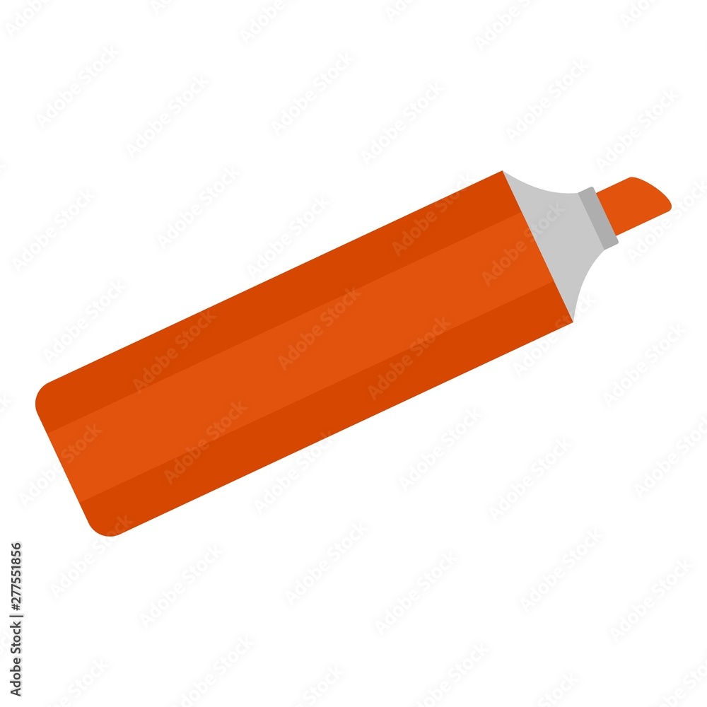 Poster red marker icon. flat illustration of red marker vector icon for web design