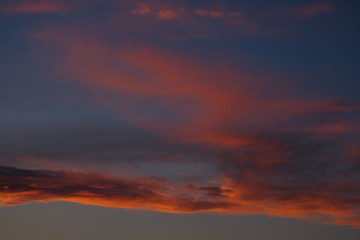 clouds in the sunset  sky  light