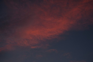 Fototapeta na wymiar clouds in the sunset sky light