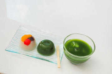 和菓子、夏。　Summer Japanese sweets (wagashi)