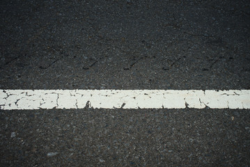 Fototapeta premium Road traffic paint White on the asphalt surface