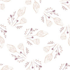 Beautiful chinese pattern with black lotus flowers pattern on white background for celebration design. Natural vector illustration. Seamless floral pattern.