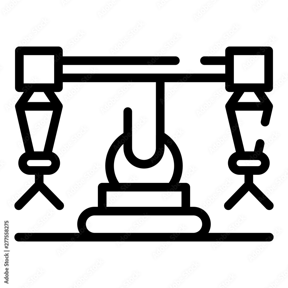 Poster assembly tool icon. outline assembly tool vector icon for web design isolated on white background