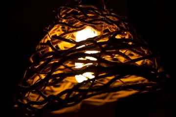 Giochi fotografici con una lampada a San Marcos Sierra, Cordoba, Argentina