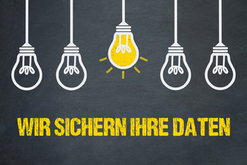 Wir sichern Ihre Daten 