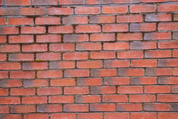 Orange brick wall surface background texture