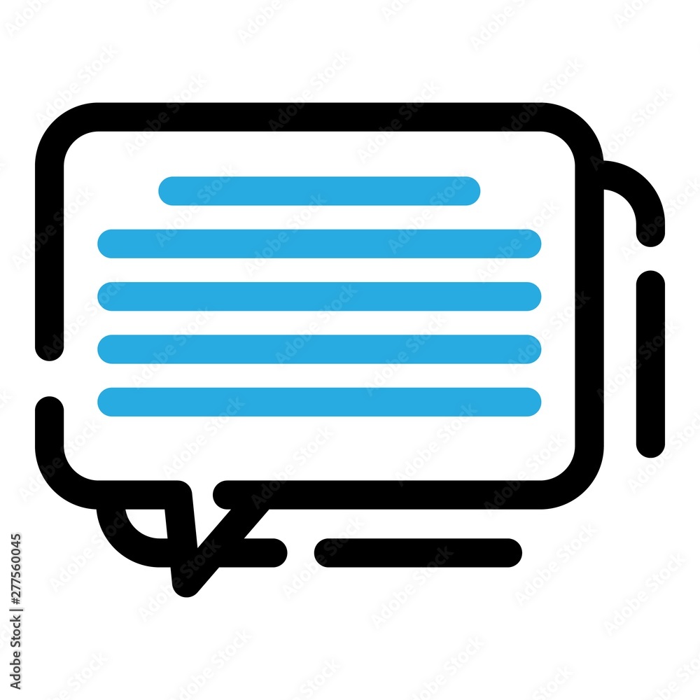 Poster chatbot icon. outline chatbot vector icon for web design isolated on white background