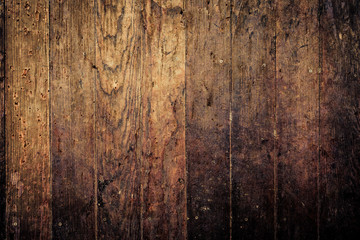 Vintage stained wooden