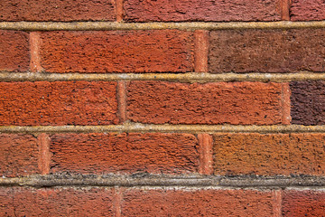 Obraz premium Orange brick wall surface background texture
