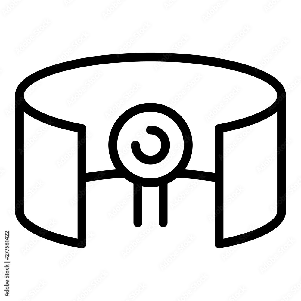 Poster panoramic reality icon. outline panoramic reality vector icon for web design isolated on white backg