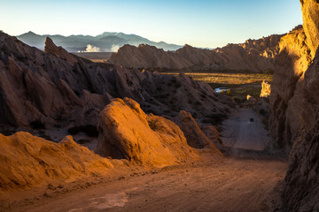 La meravigliosa Ruta 40, nella parte che collega i villaggi di Cafayate e Cachi. Salta, Argentina