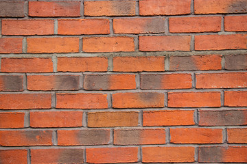 Orange brick wall surface background texture