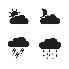 Weather Icons. Vector concept illustration for design.