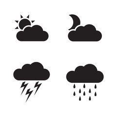 Obraz premium Weather Icons. Vector concept illustration for design.