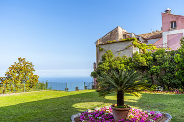 The wonderful village of Ravello in Amalfi Coast Italy
