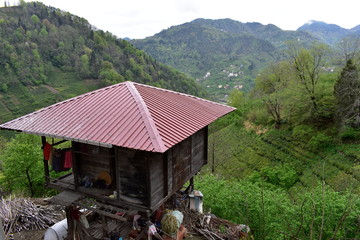 house in the mountains