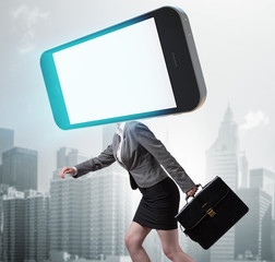 Mobile phone zombie under the influence of smartphone