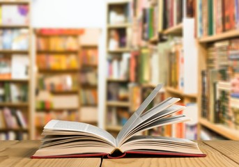 Old books on dark  background