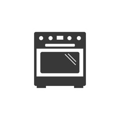 Stove oven icon template black color editable. Microphone symbol vector sign isolated on white background. Simple logo vector illustration for graphic and web design.