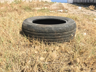 Penumatico in stato di abbandono
