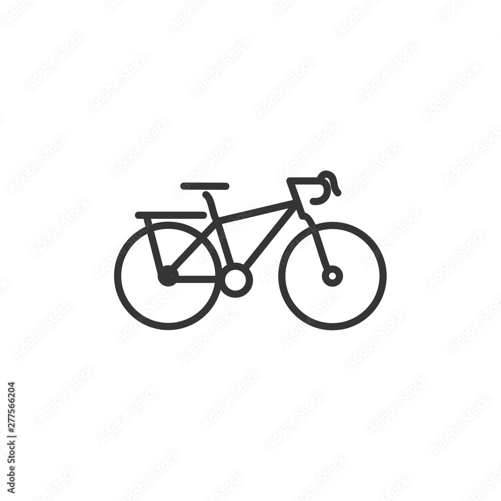 Poster bicycle icon template black color editable. bike symbol vector sign isolated on white background. si