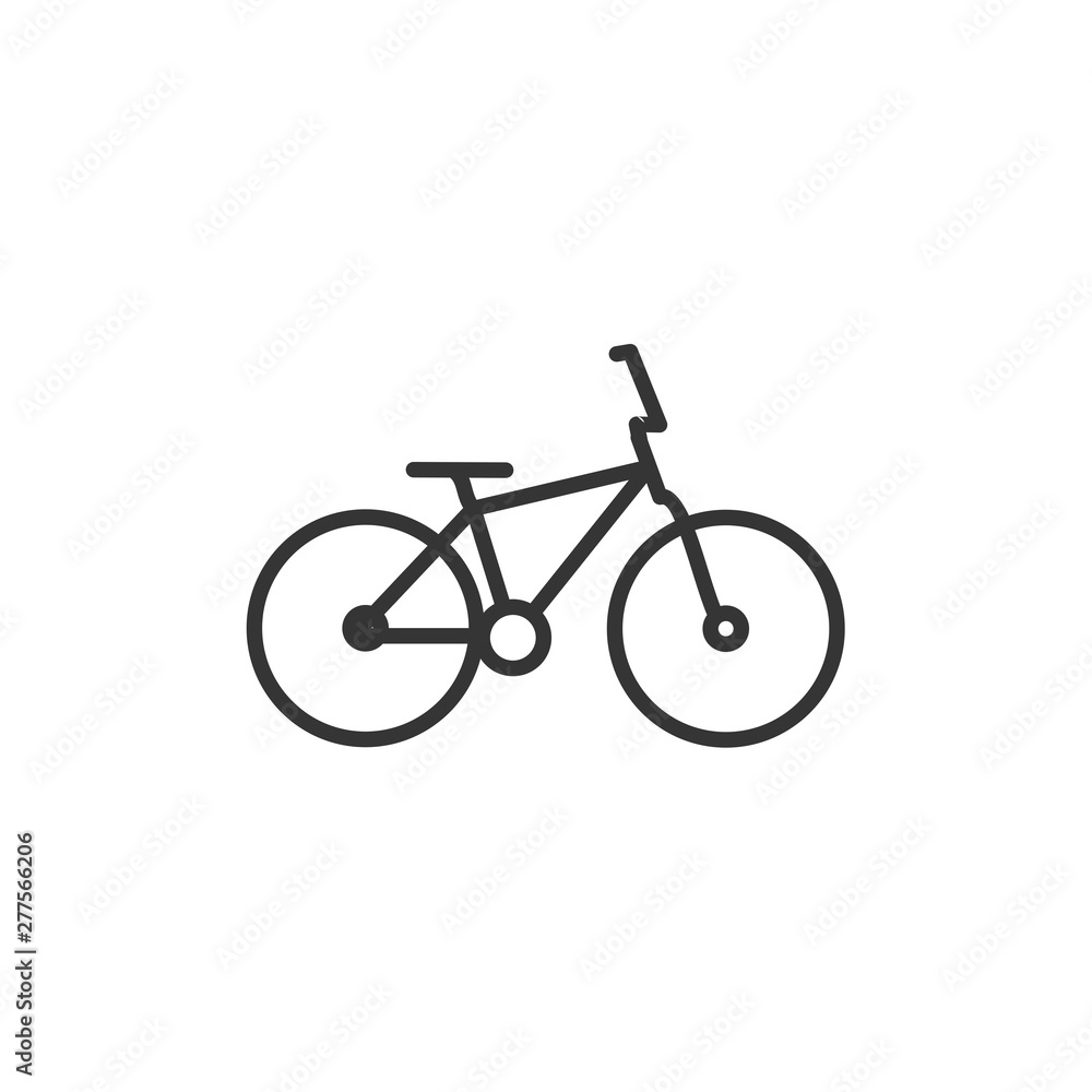 Poster bicycle icon template black color editable. bike symbol vector sign isolated on white background. si
