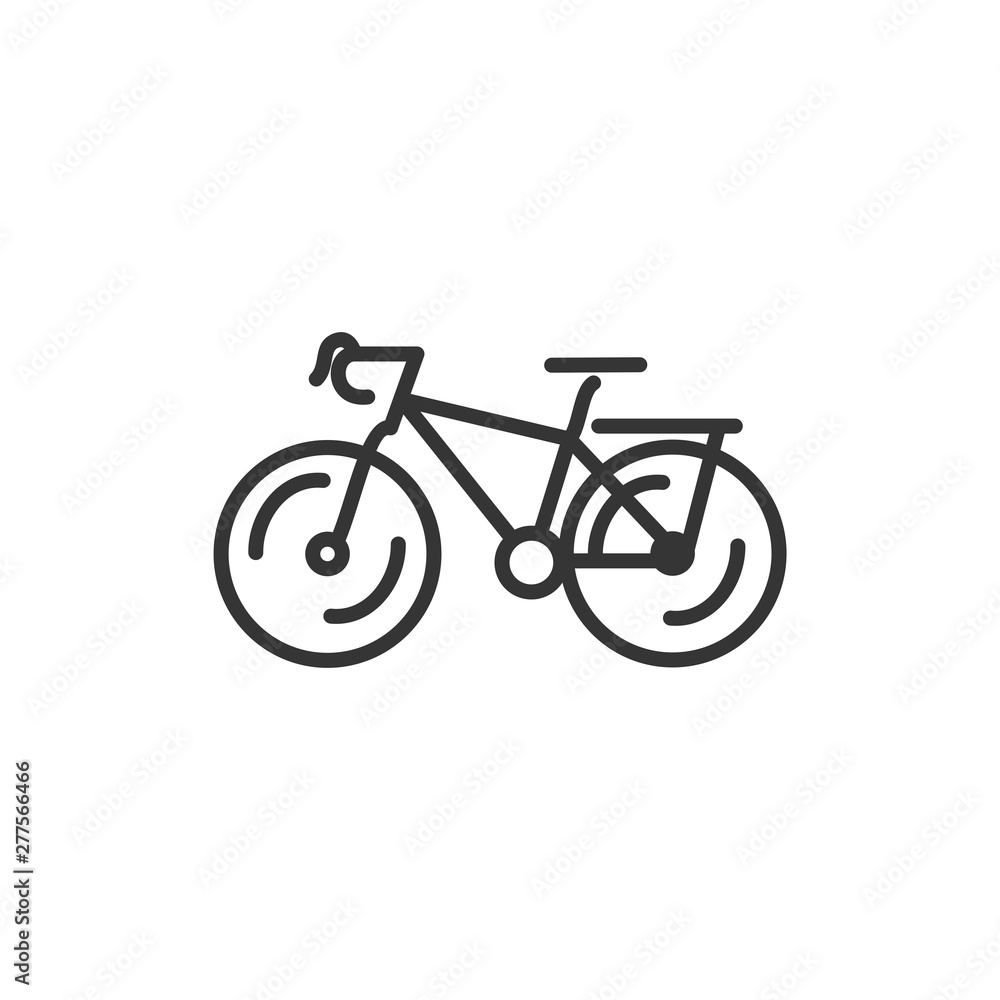 Poster bicycle icon template black color editable. bike symbol vector sign isolated on white background. si